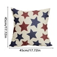 thumbnail image 2 of America 250 4th of July Pillow Covers, Star & Stripe Flag Print Cushion Cases, Independence Day Home Festival Decoration, 2 of 4