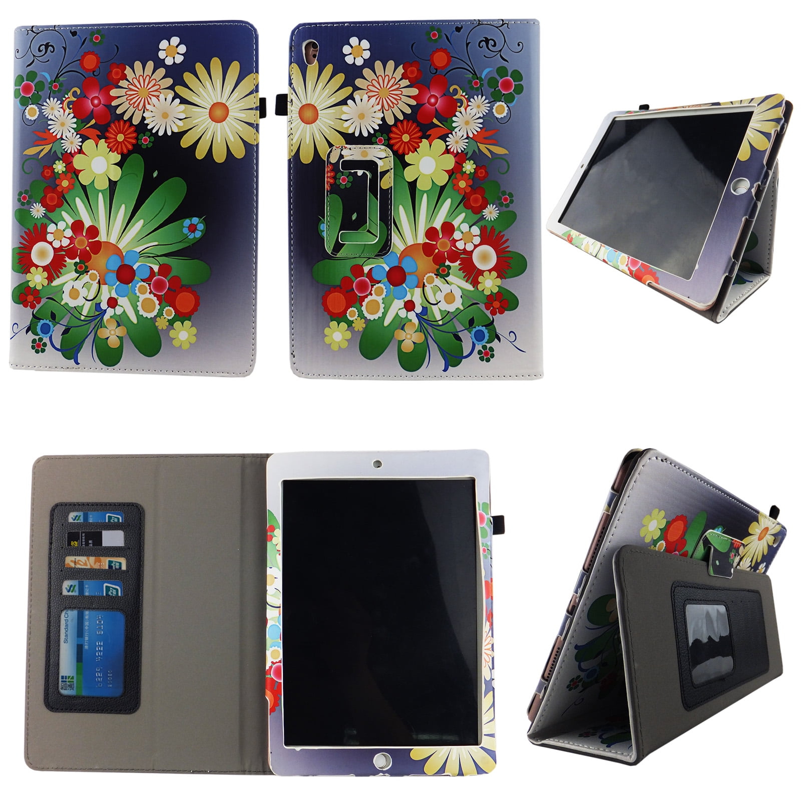 For Apple iPad Pro 9.7 inch Slim Thinnest PU Leather Folio Stand Book