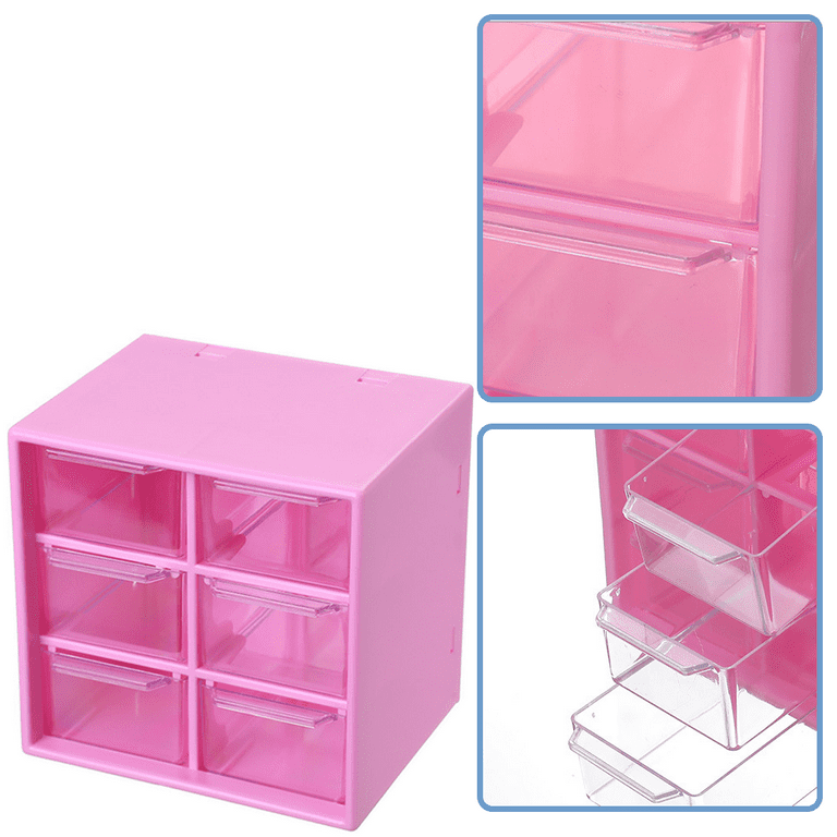 1pcs Mini Plastic Drawer Organizer, Art Craft Organizers And Storage Used  In Desk, Vanity In Home Or Office, 9 Removable Drawers For Diy Crafts, Art  S