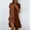 Brown, variant on Odbmxy Midi Dress for Women Summer Short Sleeve Collared Sundress Loose Tunic Plaid Fancy Sheath Everyday Women Dresses