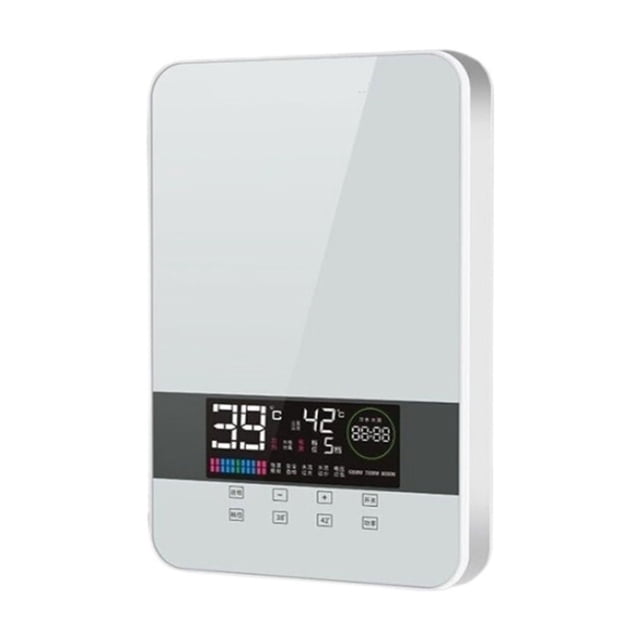 Household Instant Electric Water Heater Hotel Smart Shower Machine Hair Salon Fast Water Heater Remote Control LED Touch Screen ,Digital Temperature Display