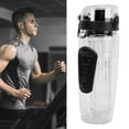 thumbnail image 1 of Bouteille d'Eau Infuseur de Fruits, Bouteilles d'Eau Infusées à Couvercle Rabattable Bouteille d'Eau Moderne Bouteille d'Infusion d'Eau Étanche Bouteilles d'Eau Réutilisables pour le Gym, le Camping et les Voyages, 1 of 7
