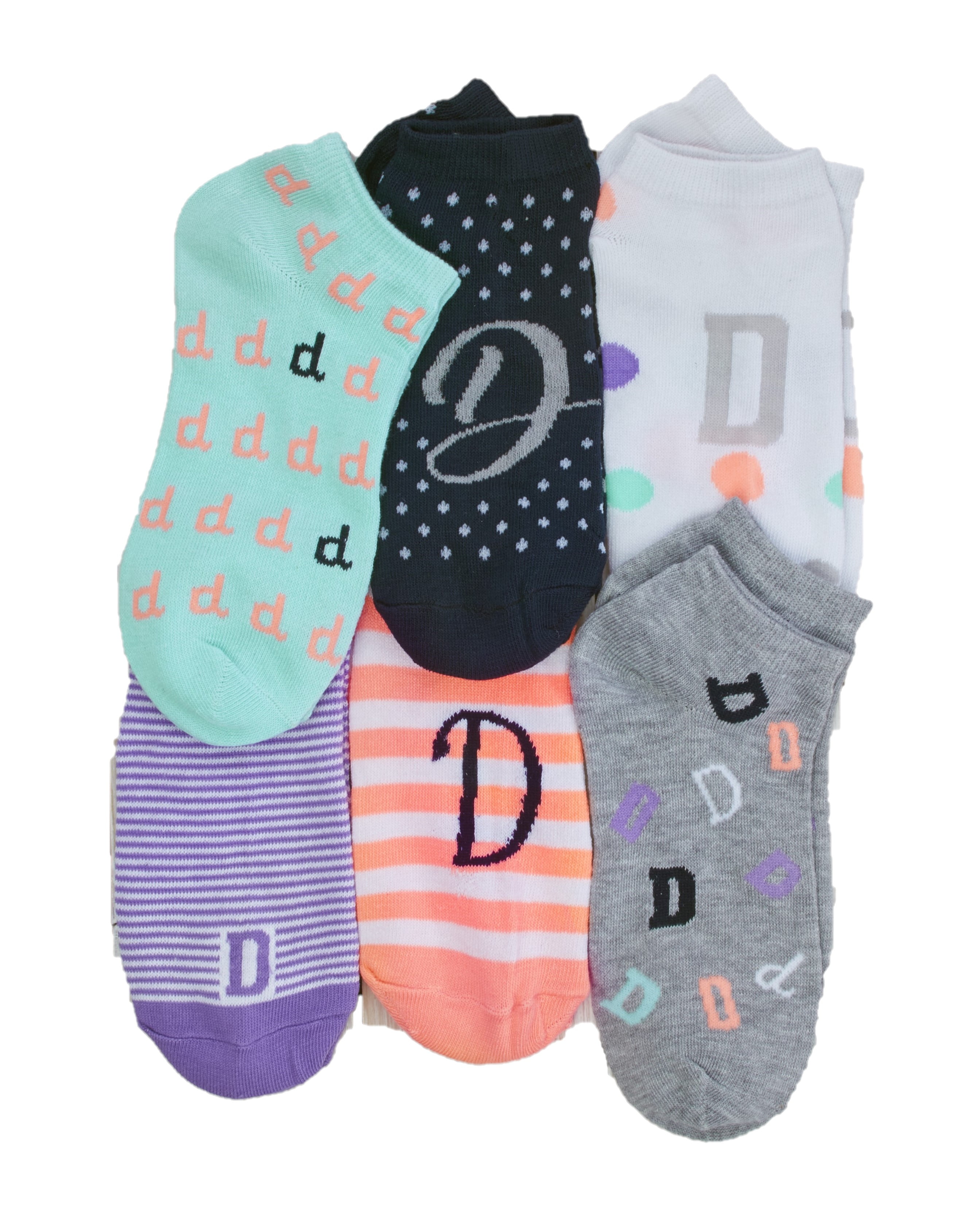 initial socks ladies