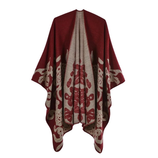 Nueva Moda Invierno Cálido Ponchos A Cuadros Capas Para Mujeres Chales Gruesos Envolturas Simulación Cachemira Acolchado Siesta Manta Minnieouse AP007116-02
