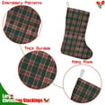 thumbnail image 5 of Christmas Stockings,Green and Red Christmas Plaid Pattern Stockings Christmas,14.8'' Xmas Stockings,Christmas Party Favors,Christmas Party Decorations,Christmas Stockings Personalized, 5 of 5