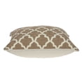 thumbnail image 4 of 20" x 7" x 20" Transitional Beige and White Pillow Cover With Down Insert, 4 of 5