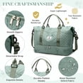 thumbnail image 5 of Gynky Travel Duffle Bag for Women Floral Weekender Bags with Shoe Compartment Carry on Overnight Bag Gym Tote Duffel Bag with Wet Pocket Hospital Bags for Travel Essentials, 5 of 9