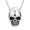 Silver, variant on Retro Gothic Skull Style Cremation Urn Necklaces for Ashes Stainless Steel Men's Personalized Vintage Punk Skull Urn Necklace Pendant