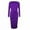Purple-01, variant on STETMN Women's Cotton Bodycon Dress Tie Waist Long Sleeve Dresses Fall Cozy Office Dresses