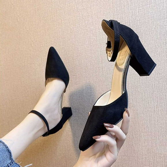 Latrodar Beach Sandals for Woman Flat Sandals Bohemian Flat Sandals for Women Sandals Women Casual Comfort Elastic Beach Sandals Buckle Pointy Toe Shoes Solid Sandals for Older Women Anniversary