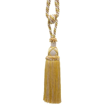 Shell Curtain Tiebacks Beautiful Eggshell, Light Yellow Gold Curtain & Drapery Tassel Tieback / 10