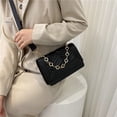 thumbnail image 3 of Bolso de mano con cadena de diamantes, versión coreana de moda, pequeño bolso cuadrado, bolso de hombro popular entre las celebridades de Internet, bolso de mensajero femenino, bolso femenino., 3 of 5