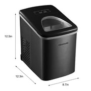 Frigidaire 26 lb. Bullet Ice Maker, Countertop Ice Machine with LED Control Panel, Black Stainless Steel