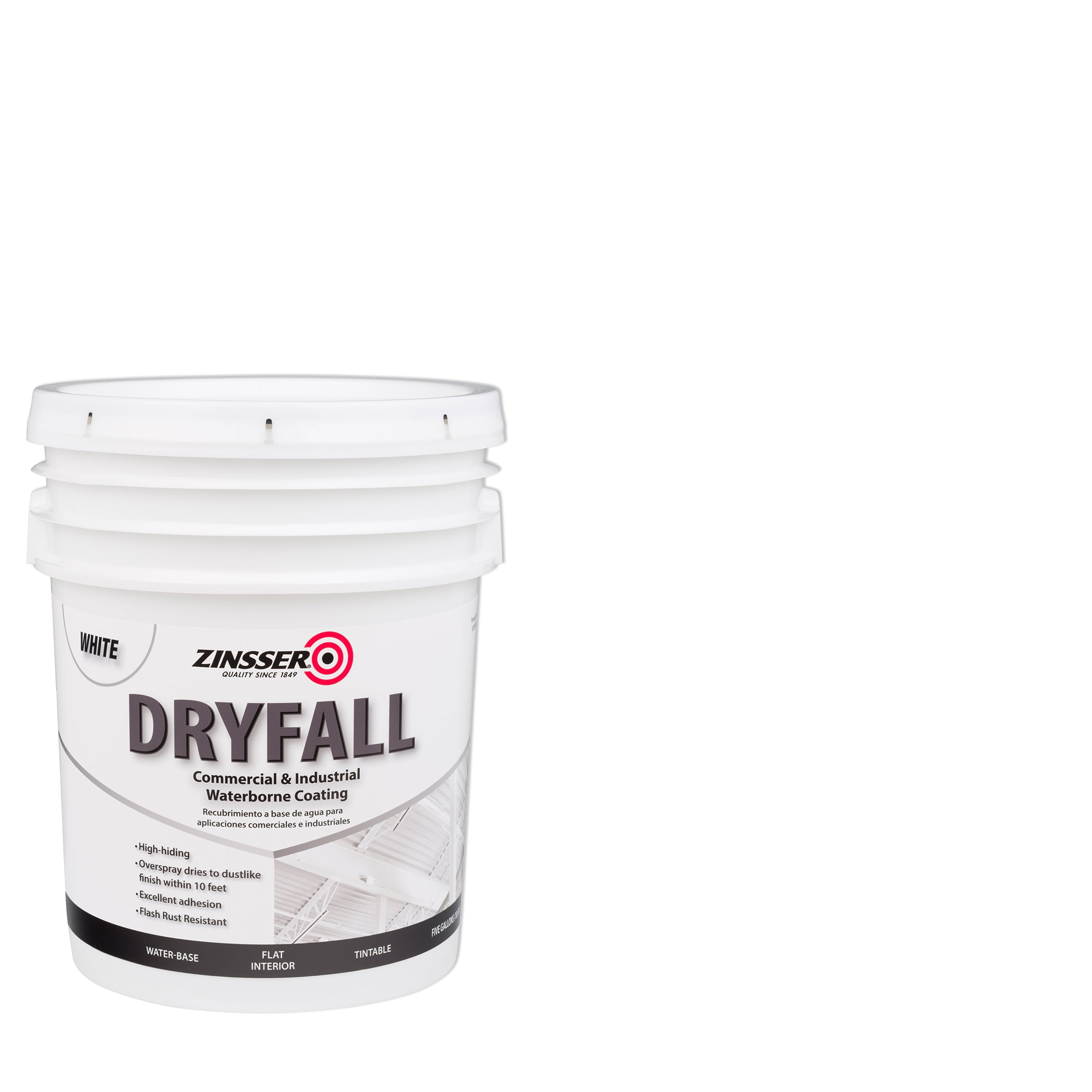 White, Zinsser Flat Dryfall Commercial and Industrial Waterborne