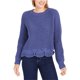 thumbnail image 1 of Wynter suéter festoneado de chenilla mate festoneado para mujer, azul, grande, 1 of 1