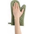 thumbnail image 3 of Heavy Duty 4-Piece Cotton Oven Mitts and Pot Holder Sets, 12 Inch Heat Resistant 500°F Kitchen Mittens for Baking,Green, 3 of 5