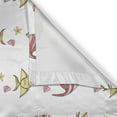 thumbnail image 6 of Ambesonne Ocean Valance & Curtain, Fish Starfish and Seashell, 55"x30", Pink Yellow and White, 6 of 7
