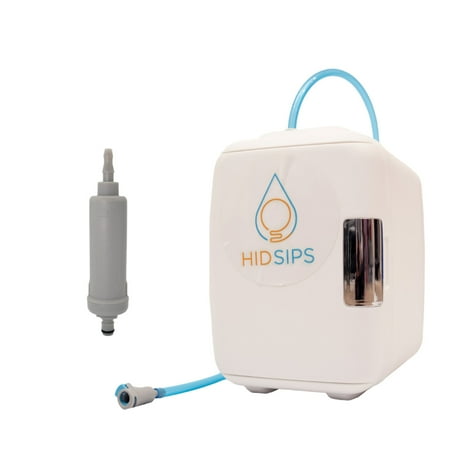 HID SIPS Water Dispenser Mini Fridge and Filtration System, Universal Fit, 1x Replaceable 200-Gallon 0.1 Micron Filter, 1x HID SIPS 4L Mini Fridge, 1x Dishwasher Safe Water Storage Reservoir