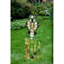 Woodstock Asli Arts Owl Capiz 31 in. Wind Chime