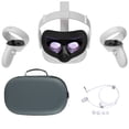 thumbnail image 1 of 2020 Oculus Quest 2 All-In-One VR Headset, Touch Controllers, 256GB SSD, 1832x1920 up to 90 Hz Refresh Rate LCD, Glasses Compitble, 3D Audio, Mytrix Carrying Case, Earphone, 1 of 6