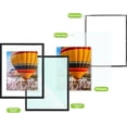 thumbnail image 4 of , 11x14 Floating Picture Frame Aluminum, Tempered Clear Glass Displays Any Size Photo Up to 11 x 14, for Home or Gallery Decoration (Black, 3 Pack), 4 of 7