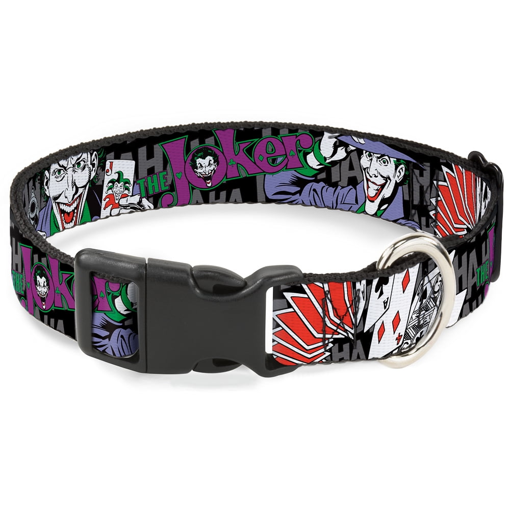 DC Comics Pet Collar, Dog Collar Plastic Buckle, The Joker Pose Cards ...