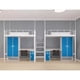 thumbnail image 3 of Litera moderna con cama tipo loft elevada de metal para estudiantes, dormitorio, personal, empresa, apartamento y uso universitario, 3 of 4