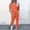 Orange, variant on Babysbule Womens Summer Tops 2Pc Women Casual Pure Color Suit Short Sleeve Fashion Leisure Pocket Home Leggings Sweatpants Sets