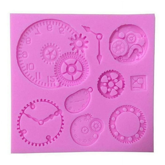 Gears, Wheels & Clock Silicone Mold