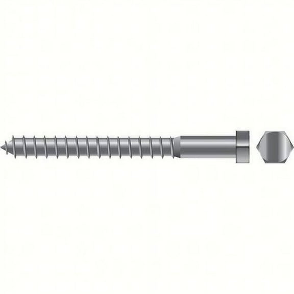SeaChoice  00169; 1/4X4 Lag Screw Stainless Steel 10/ Bag