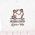 thumbnail image 4 of Inktastic Meemaw and Pop Pop Cat Grandchild Girls Toddler Dress, 4 of 5