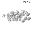 thumbnail image 2 of Unique Bargains 2.3mm Steel Wire Rope Aluminum Ferrules Sleeves Silver Tone,25 Pcs, 2 of 4