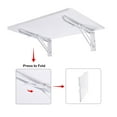 thumbnail image 5 of Yescom Wall Mounted Floating Folding Desk Wooden PC Dining Drop Leaf Table 24"x16" 50lbs Weight Capicity for Study White, 5 of 10