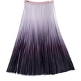 thumbnail image 2 of Hrsba Pleated Skirts for Women Rhinestone Gradient Color Elegant Versatile Flowy Long Skirt for Women, 2 of 6