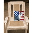 thumbnail image 2 of Carolines Treasures BB9643PW1818 Harlequin Great Dane Patriotic Fabric Decorative Pillow  18H x18W multicolor, 2 of 2