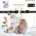 thumbnail image 2 of CHUANK 2PCS Breakaway Cat Collars with Bell Moons Stars Cute Kitty Adjustable Safe Kitten Collars with Pendant Glow in The Dark, 2 of 7