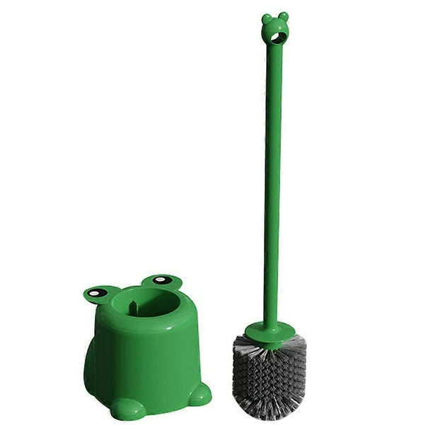 1 Set of Adorable Toilet Cleaning Brush Long Handle Brush Toilet Cleaning Brush with Base Stand