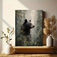 thumbnail image 6 of Forest Majestic Bear Canvas Print Home Man Cave Cabin Living Room Wall Decor, 6 of 8