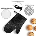 thumbnail image 4 of Spider Web Silhouette Halloween 4Pcs Oven Mitts and Pot Holders Sets Oven Kitchen Gloves Hot Pads for Cooking BBQ Baking Grilling, 4 of 7