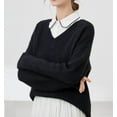 thumbnail image 4 of Zhengup Chiffon Detachable Fake Collar,Half Shirt Blouse Dickey Collar Faux False Collar Elegant for Women Girls, 4 of 7