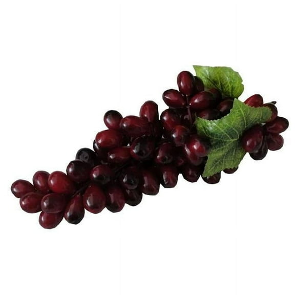 Realistic Artificial Kitchen Table Decoration Grape Fruit, Purple - 25 cm - Set of 3