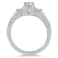 thumbnail image 2 of 1 Carat TW Three Stone Diamond Ring in 14K White Gold (J-K-L Color, I2-I3 Clarity), 2 of 4