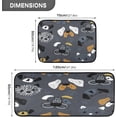 thumbnail image 3 of Hand Drawn Dog's Faces Kitchen Mat - Cushioned Anti Fatigue Kitchen Rug Set of 2, Non Slip Waterproof Kitchen Mats for Kitchen, Laundry, Sink, Office 19.7"×27.6"+19.7"×47.2" Home Decor, 3 of 7