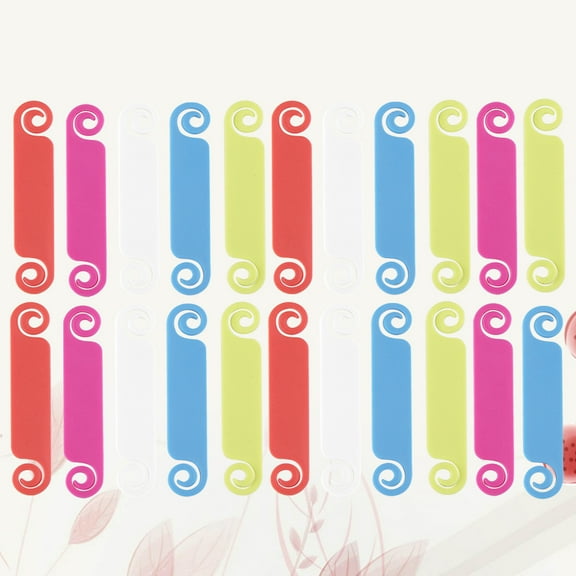 OUNONA 24Pcs Heavy Duty Cable Zip Ties Assorted Colors Fastening Straps for Home, Office, and Outdoor Use