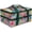 Green Floral, variant on Double Decker Insulated Casserole Carrier, Expandable Thermal Warmer Bag Fits 9x13 Dish, Leak-Proof Potluck Lasagna Holder with Utensil Pocket for Picnic Party Cookout (Blue)