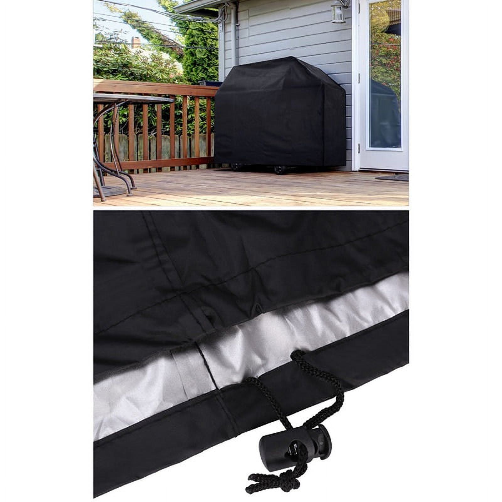 Grill Cover,BBQ Special Grill Cover,Waterproof and UV Resistant Material, Durable and Convenient,Fits Grills of Weber Char-Broil Nexgrill Brinkmann and More-Black - image 5 of 6