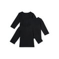 thumbnail image 2 of Garanimals Baby Boy Basic Long Sleeve T-Shirt Multipack Set, 3-Piece, Sizes 0/3M-24M, 2 of 3