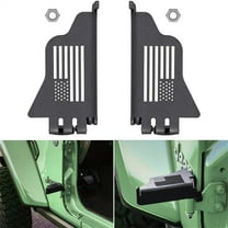2PCS Front Foot Pegs Rest Pedal Door Hinge for Jeep Wrangler JK JL 2007~2020