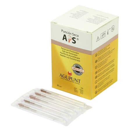 APS Dry Needling Needle, 0.25 x 30mm, Brown Tip, 100/Box