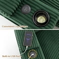 thumbnail image 6 of Wiilayok 110" Oversized U-Shaped Cloud Couch Sectional with Modular Design for Living Room: Comfy Corduroy, Ottoman, USB Port, Cup Holder, Armrest Storage, Side Pocket, Green, 6 of 9